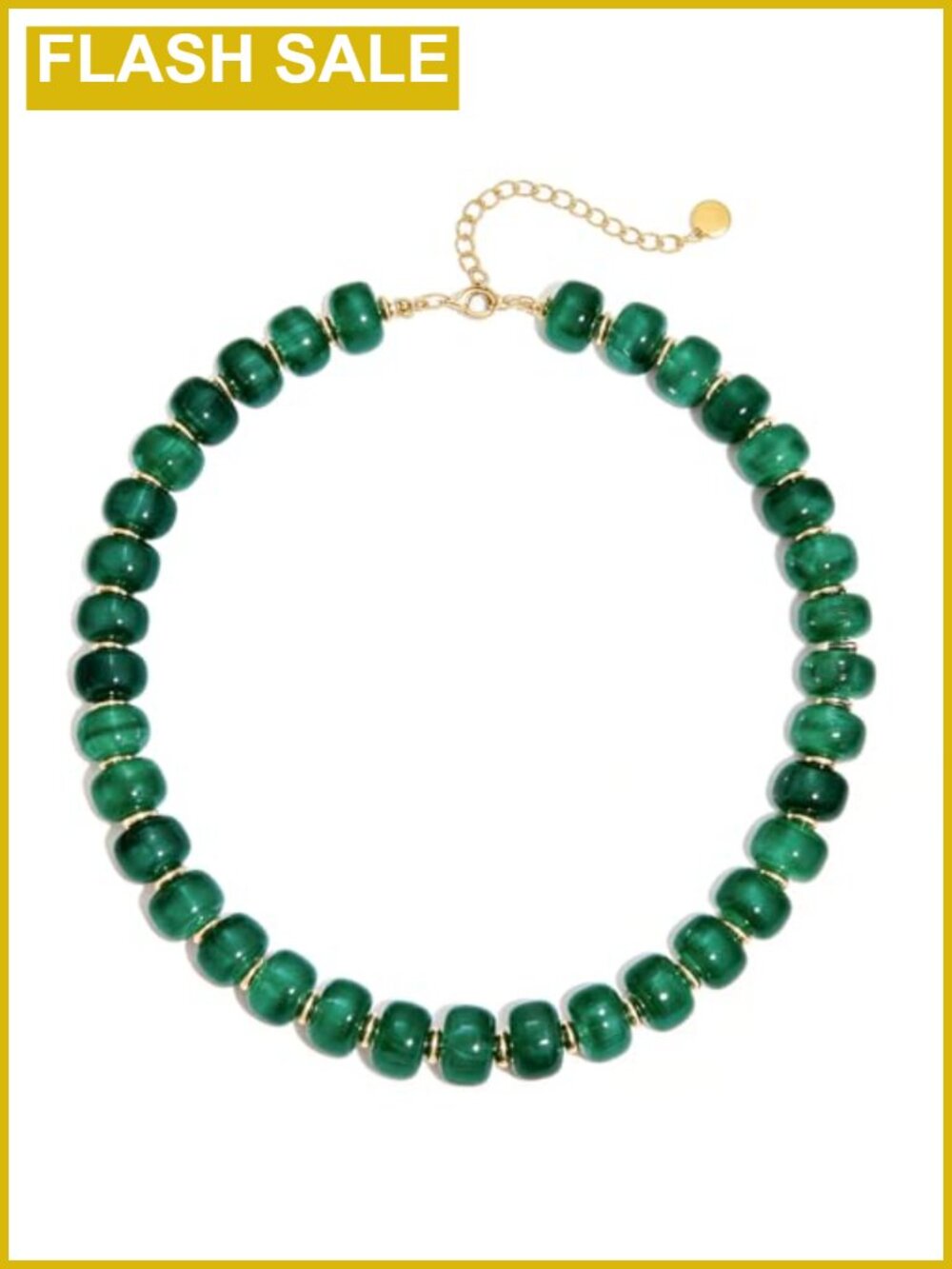 Chunky Acrylic Beaded Necklace Boho Statement Choker for Women